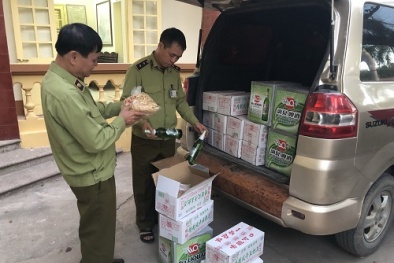 Thu gom củ cải, bia chai do Trung Quốc sản xuất từ người không quen biết về bán kiếm lời