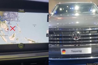 Ô tô Volkswagen nhập khẩu có thông tin vi phạm chủ quyền bị tịch thu