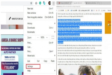 Cách copy văn bản từ những trang web chặn sao chép