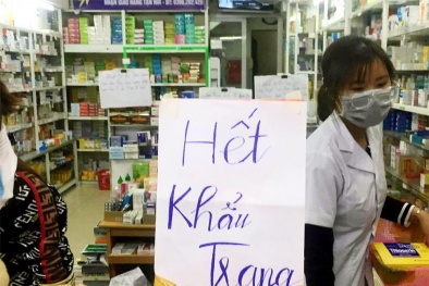 Hiện tượng khan hàng tiếp tục xảy ra đối với khẩu trang, nước sát trùng 