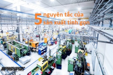 Infographic: 5 nguyên tắc trong sản xuất tinh gọn
