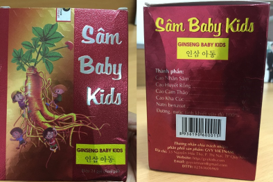 Xuất hiện công ty ‘ma’ chuyên phân phối sản phẩm Sâm Baby Kids dành cho trẻ em