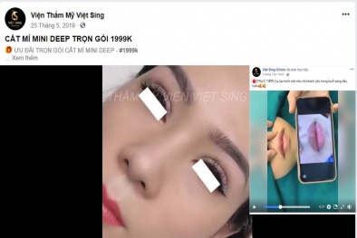 Thẩm mỹ viện Việt Sing: 'Bất chấp’ thực hiện dịch vụ thẩm mỹ xâm lấn cơ thể trái phép?