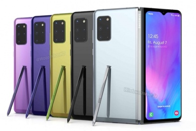 Galaxy Fold 2 rò rỉ thiết kế: Viền bezel siêu mỏng, cụm camera sau giống Galaxy S20