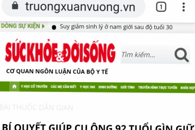 Xuất hiện website 'mạo danh' giao diện cơ quan báo chí để bán Trường Xuân Vương 