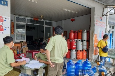 Xử lý 2 cơ sở vi phạm kinh doanh khí dầu mỏ hóa lỏng 