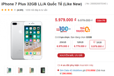 Iphone 7 Plus bất ngờ giảm giá 'sốc' chất lượng có giảm theo?
