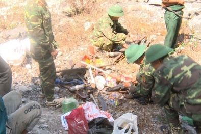 Thanh Hóa: Tiêu hủy số lượng lớn vũ khí, vật liệu nổ không rõ nguồn gốc