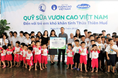 Niềm vui cho trẻ thơ từ triệu ly sữa ngọt ngào