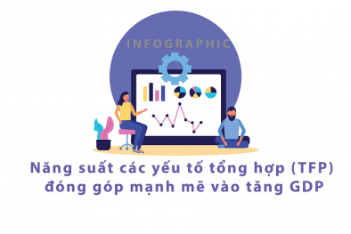 INFOGRAPHIC: Năng suất các yếu tố tổng hợp (TFP) đóng góp mạnh mẽ vào tăng GDP