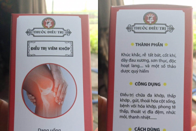 Mạo danh Viện Y học cổ truyền bán thuốc điều trị xương khớp nhập nhèm nguồn gốc?