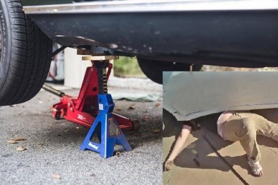 Sai lầm khi kích nâng gầm xe ô tô có thể khiến tài xế gặp tai nạn bất ngờ