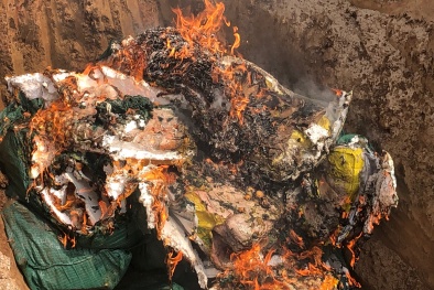 Hàng chục tấn nội tạng động vật ôi thiu, nhiễm vi rút 'suýt' tràn vào Việt Nam