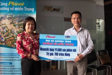 Người 13Win18 cá cược thể thao Vinamilk góp ngày lương, hỗ trợ miền Trung mùa bão lũ gần 4 tỷ đồng