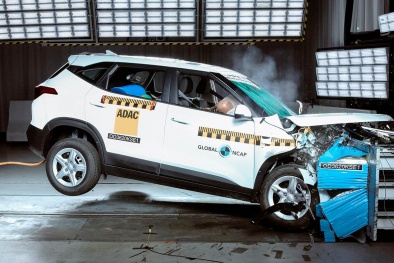 Kia Seltos giá rẻ đẹp long lanh đạt điểm 3 sao về độ an toàn
