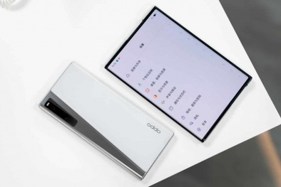 Oppo đã sản xuất smartphone có màn hình cuộn lại đầu tiên trên thế giới