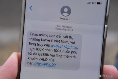 Cảnh báo người dùng đề cao cảnh giác khi nhận được các tin nhắn mời chào kiếm tiền online