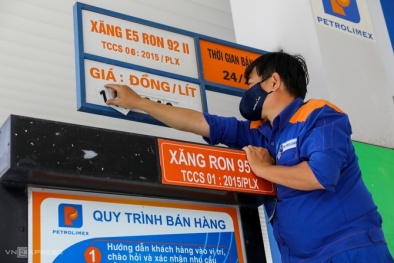 Chiều nay giá xăng tăng mạnh