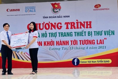 Học sinh 6 trường THPT 'Cùng Canon khởi hành tới tương lai'
