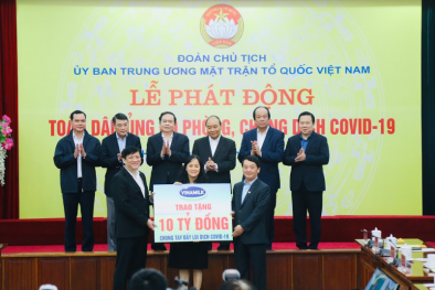 Vinamilk tiếp tục đồng hành với Chính phủ, ủng hộ 10 tỷ đồng vào quỹ vaccine phòng Covid -19
