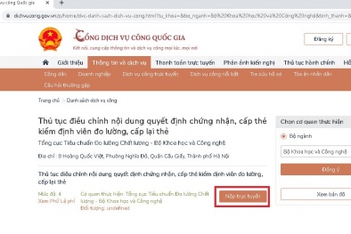 Tích hợp và cung cấp hai thủ tục Đăng ký 13Win ngay nhé về đo lường trên cổng dịch vụ công quốc gia 