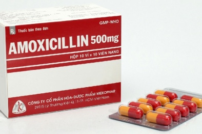 Thu hồi thuốc viên nang cứng Amoxicillin do không đảm bảo chất lượng 