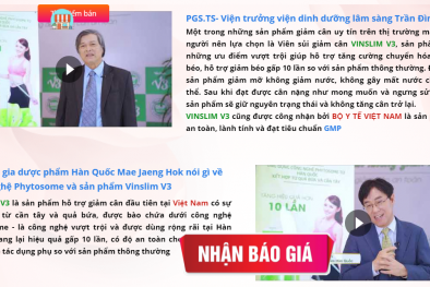 Dùng hình ảnh bác sĩ để quảng cáo, tổ chức kinh doanh viên sủi VINSLIM V3 vi phạm pháp luật