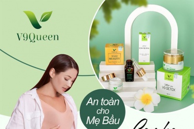 Mỹ phẩm thiên nhiên V9Queen quảng cáo điều trị bệnh về da cho phụ nữ mang thai, vi phạm pháp luật