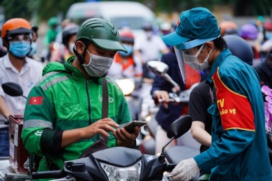 Nhân viên giao hàng trong vùng 1 trên địa bàn Hà Nội phải có giấy đi đường