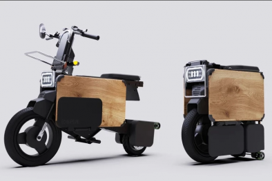 Xe máy điện có thể gập lại như vali kéo có gì đặc biệt?