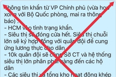 Thông tin “TP.HCM vào tình trạng khẩn” là bịa đặt