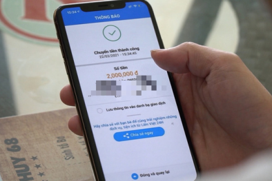 Giả mạo 'chuyển tiền thành công' để gửi link gắn mã độc nhằm kiểm soát tài khoản ngân hàng