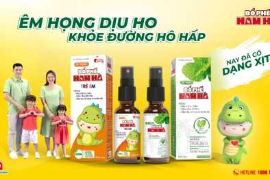 Xịt họng bổ phế Nam Hà và Xịt họng bổ phế Nam Hà trẻ em vi phạm quy định quảng cáo
