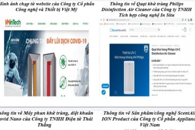Khuyến cáo người dùng về sản phẩm điện tử 'thổi phồng' khả năng diệt COVID-19