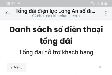 Cảnh báo giả mạo tổng đài chăm sóc khách hàng ngành điện