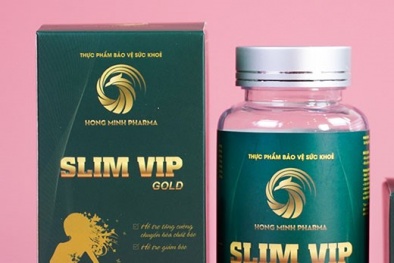 Giảm cân SLIMVIP GOLD mang thương hiệu Hồng Minh quảng cáo sai công dụng sản phẩm