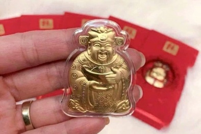 Giá vàng trong nước tăng mạnh trước ngày Vía Thần tài 