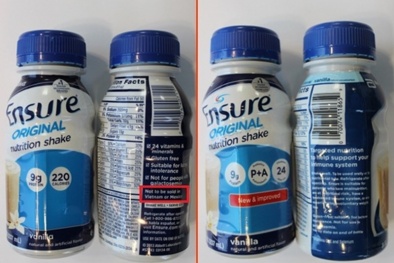 Sản phẩm sữa Ensure có dòng chữ 'Not to be sold in Vietnam' tại sao vẫn có mặt ở Việt Nam? 