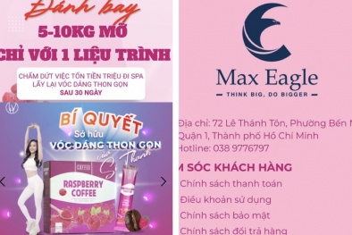 Sản phẩm ‘Cà phê mâm xôi’ thổi phồng công dụng giảm béo, lừa dối người tiêu dùng