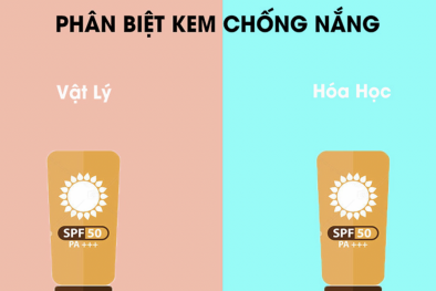 Nên dùng kem chống nắng vật lý hay kem chống nắng hóa học
