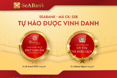 SeABank nhận giải thưởng Top 50 công ty đại chúng uy tín và hiệu quả & Ngân hàng đạt chuẩn công bố thông tin năm 2023