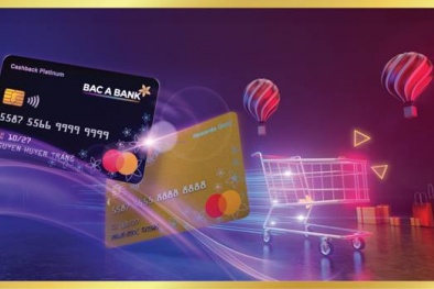 Ưu đãi hoàn tiền hấp dẫn cho chủ thẻ tín dụng quốc tế BAC A BANK 