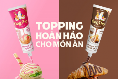 Ông Thọ sáng tạo đổi mới với dòng sản phẩm Topping từ sữa vị Sô cô la & Dâu