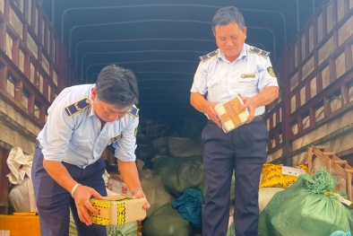 Quảng Bình: Phát hiện xe ô tô vận chuyển hơn 1.000 sản phẩm hàng hóa không rõ nguồn gốc xuất xứ