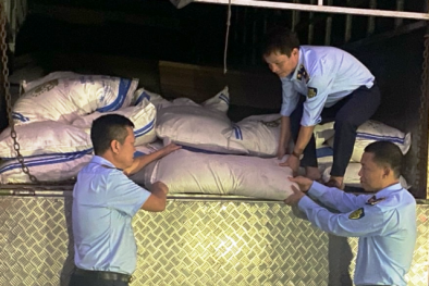 Hà Tĩnh: Phát hiện và thu giữ lượng lớn đường cát nhập lậu dịp cuối năm