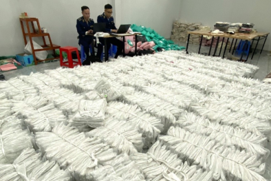 Thái Nguyên liên tiếp thu giữ lượng lớn hàng hóa giả mạo nhãn hiệu, không rõ nguồn gốc xuất xứ