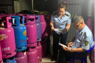 Bình Định tạm giữ hơn 500 chai LPG không có hóa đơn chứng từ
