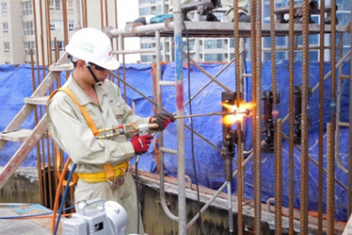 Thử mối nối thép cốt bê tông trong công trình xây dựng