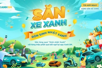 Xanh SM tung ưu đãi mừng Sinh nhật, tri ân khách hàng và tài xế tiên phong 