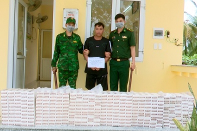 Long An: Phát hiện 3.000 bao thuốc lá nhãn hiệu SCOTT nhập lậu đang trên đường đi tiêu thụ